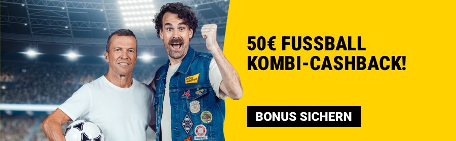 50-€-Fußball-Kombi-Cashback sichern!