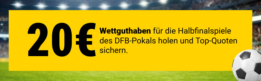 Hole dir jetzt dein 20€ Wettguthaben!